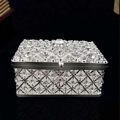 metal crystal trinket jewelry boxes|luxury leather jewelry boxes.